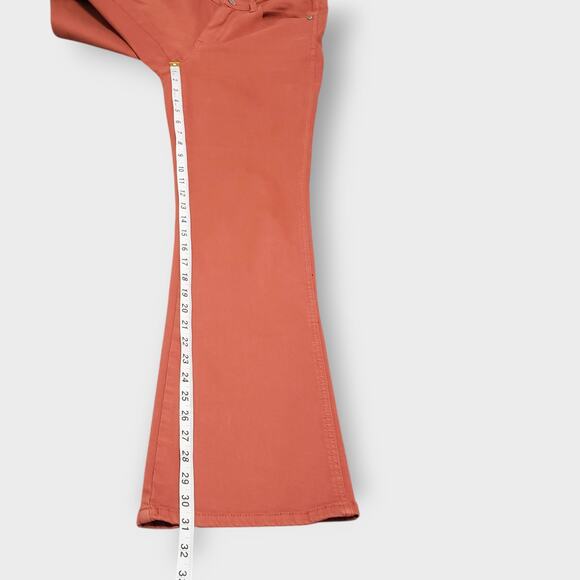 Judy Blue Terracotta Mid Rise Slim Bootcut Jean Sz 5/27 Orange Garment Dyed - Picture 11 of 12